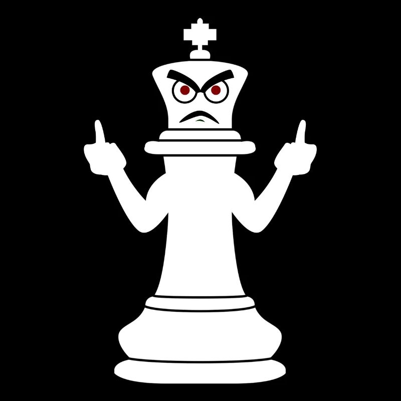 Middle Finger Chess Player Chess Pieces