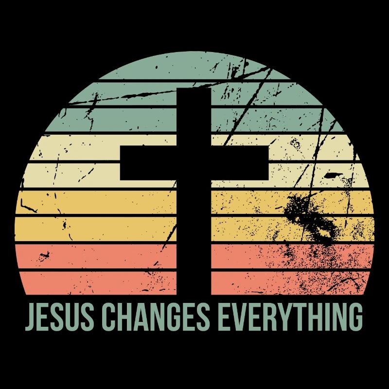 Jesus Changes Everything, Christian, Cross, Green