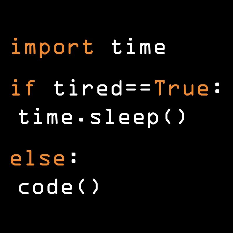 Python Code Import Sleep Tired Loop