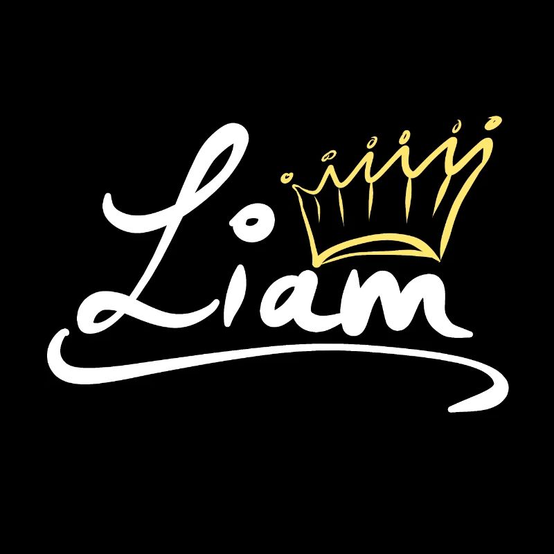 Krone Name Namensschild Liam