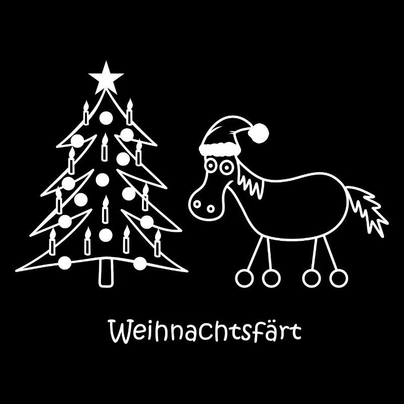 weihnachtsfaert, Weihnachten färt Pferd auf Rädern
