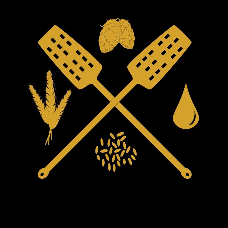 Beer Braupaddel Hops and Malt