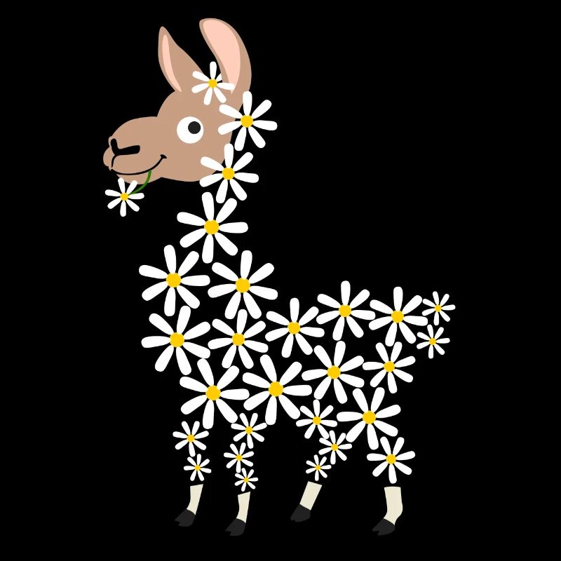 Daisy alpaga drôle de fleurs
