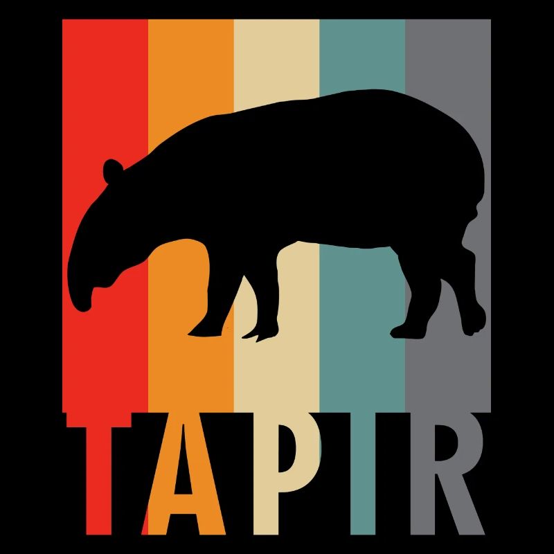 Tapir - Retro Design Spruch