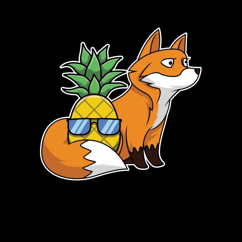 Ananas Hawaii Aloha Fuchs Rotfuchs