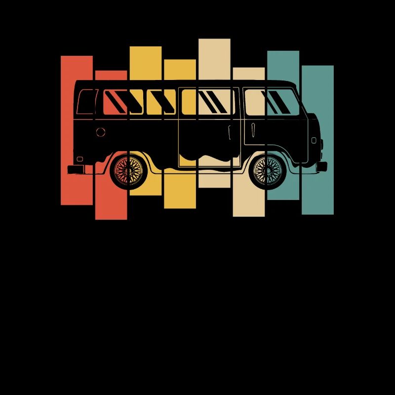 Retro Camper Bus Caravan Vintage Camper Bus