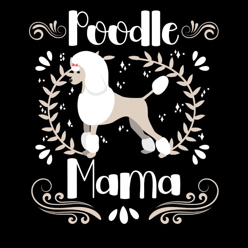 Caniche Mama Chien mignon Caniche standard