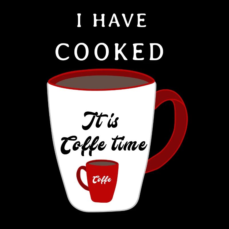 C’est l’heure du café, tasse de café, blanc rouge