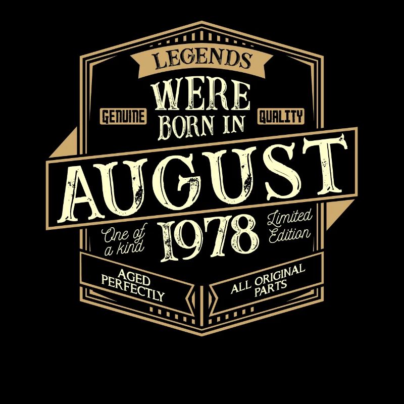 August 1978 Geburtstag Mann