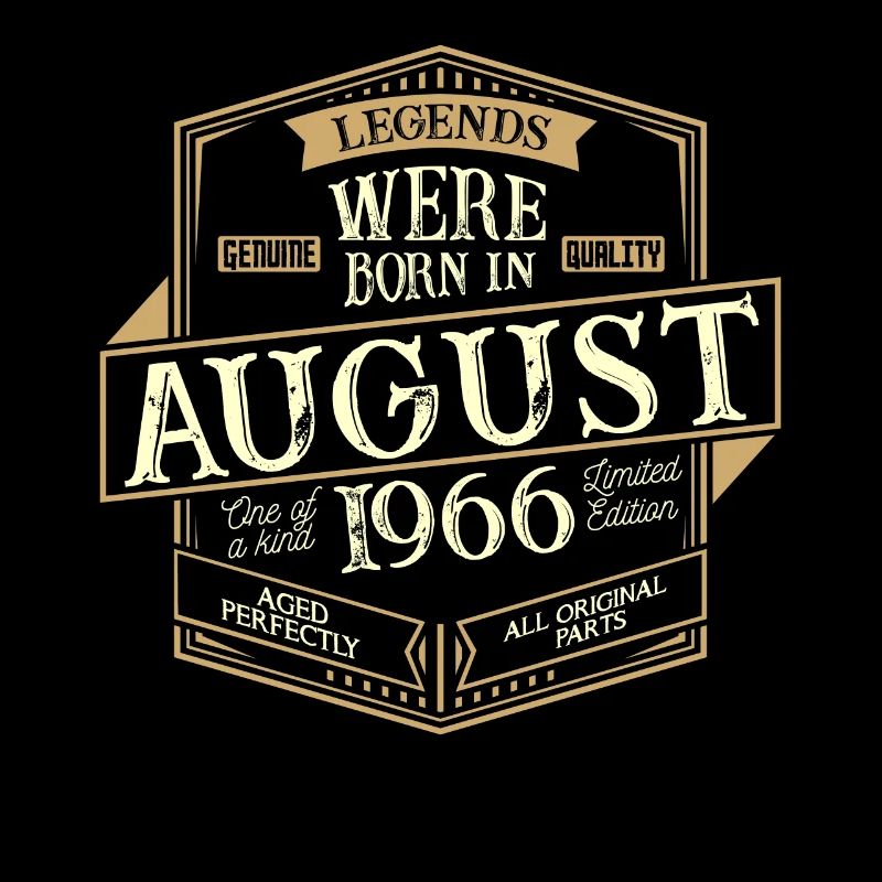 August 1966 Geburtstag Mann