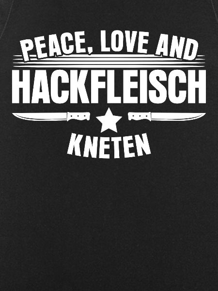 Metzger Hackfleisch kneten Fleischer