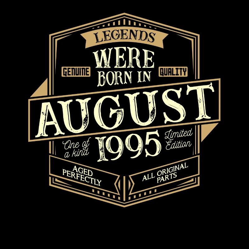 August 1995 Geburtstag Mann