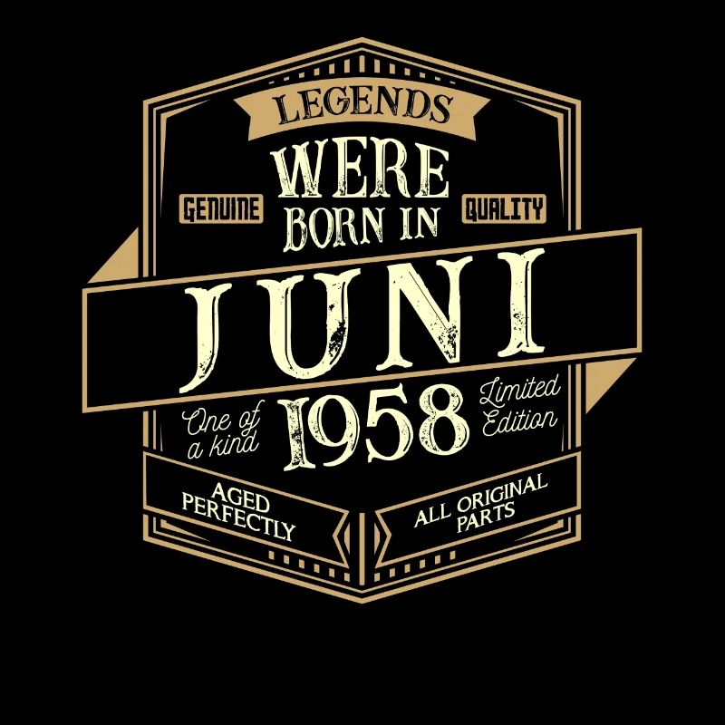 Juni 1958 Geburtstag Mann