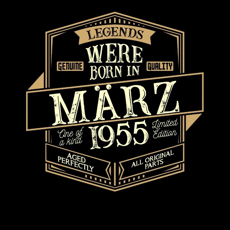 März 1955 Geburtstag Mann