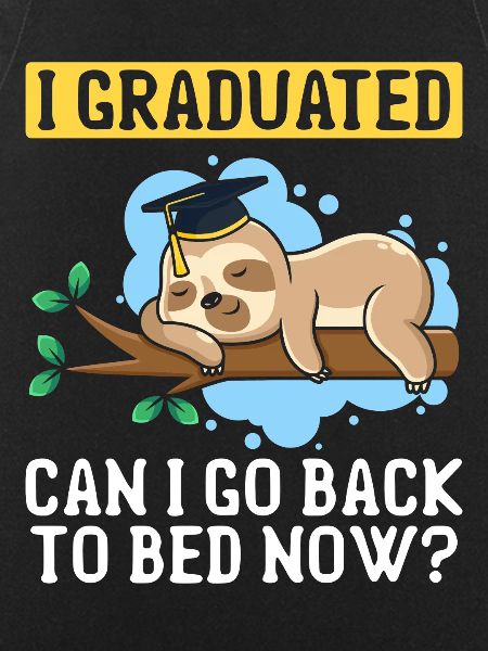 Sloth Graduation Lazy Student