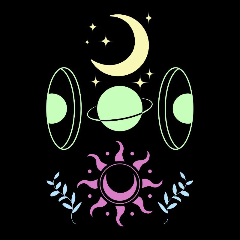 Pastel Goth Moon Cute Crescent