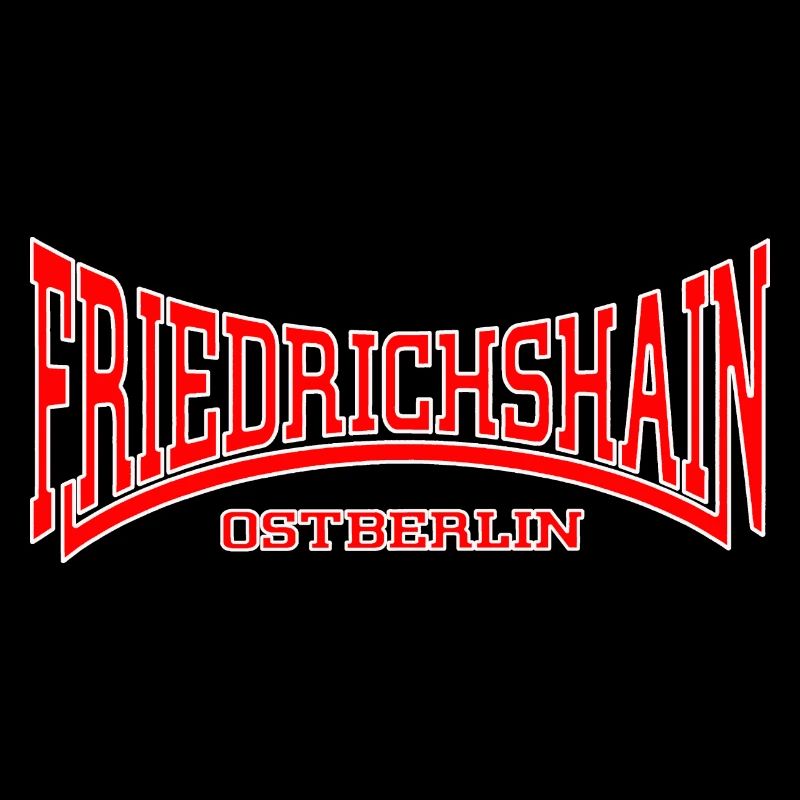 Friedrichshain Ostberlin (rot/weiss)