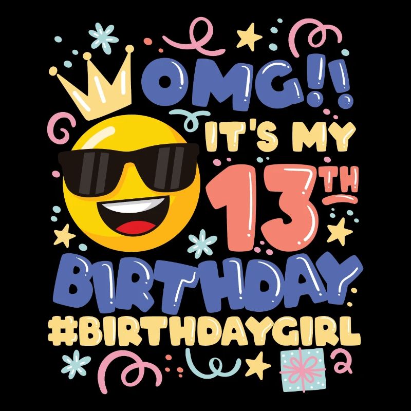 Omg! c’est mon émoticône de fille de 13e anniversaire