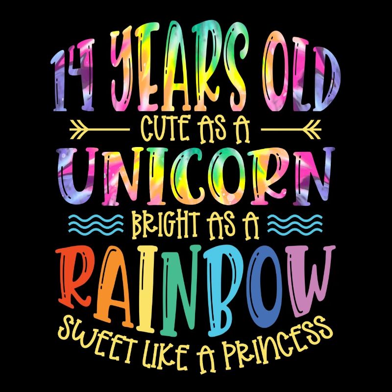 14 ans Mignon comme une licorne Brillant Comme