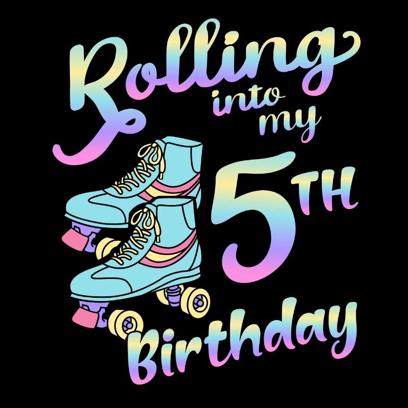 Rouler dans mon patineur quad de 5e anniversaire