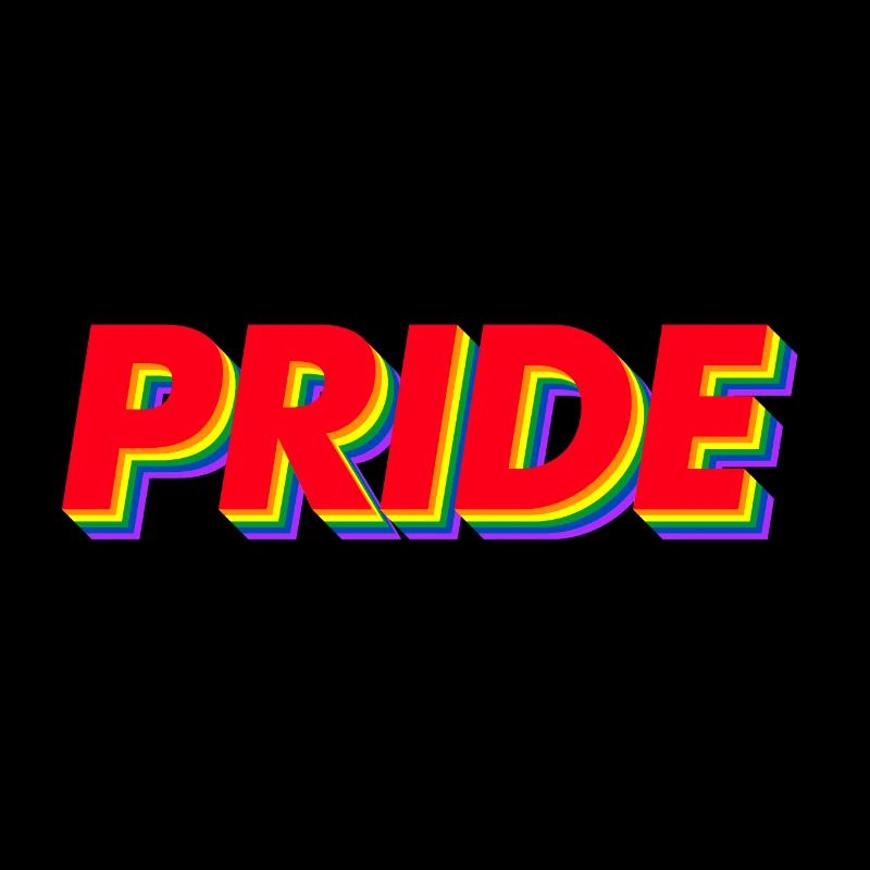 Couleurs arc-en-ciel Pride 3D