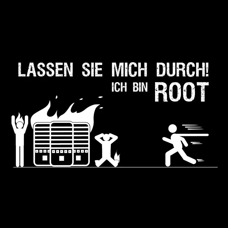 Lassen sie mich durch ich bin root Admin Geschenk