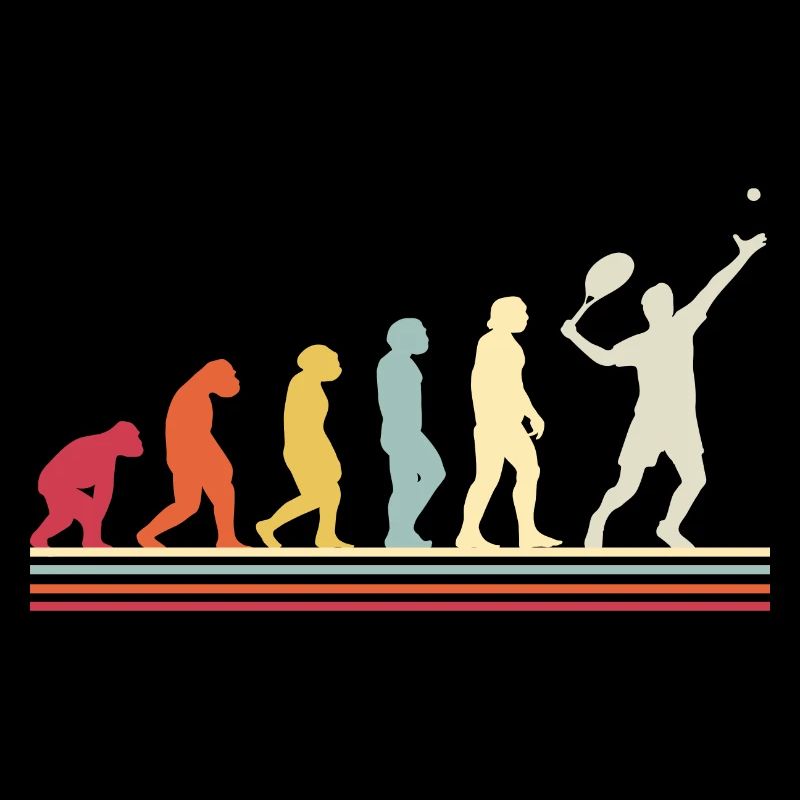 Human Evolution Tennis Player