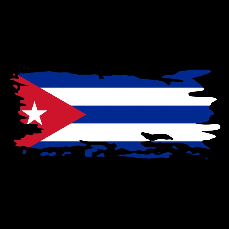 Drapeau Cuba Vintage Voyage Caraïbes Drapeau Cubain