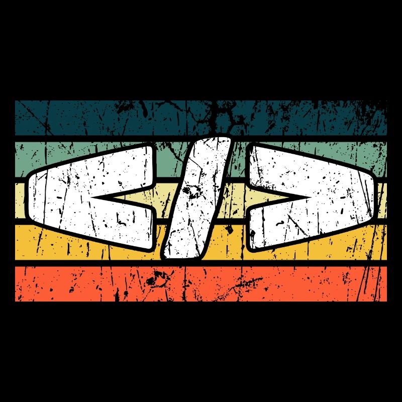 Retro Web Developer Programmer Coding