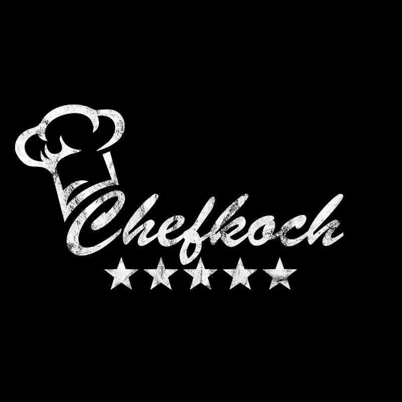 Chef Star Chef Chef's Hat 5 Star Chef Grunge