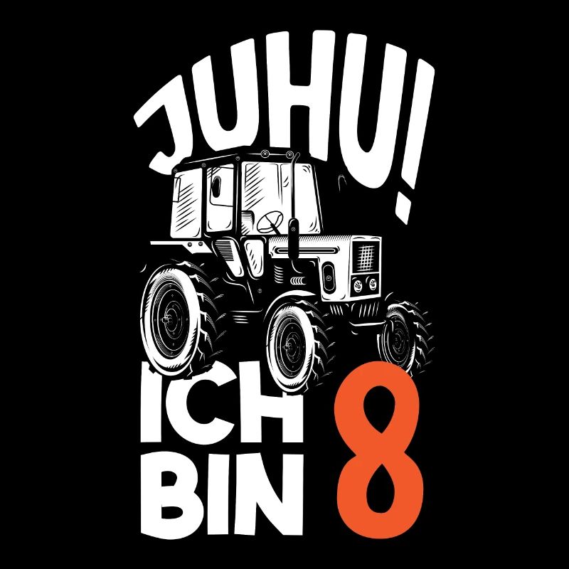 8. Geburtstag Traktor 8 Jahre Geburtstagsshirt