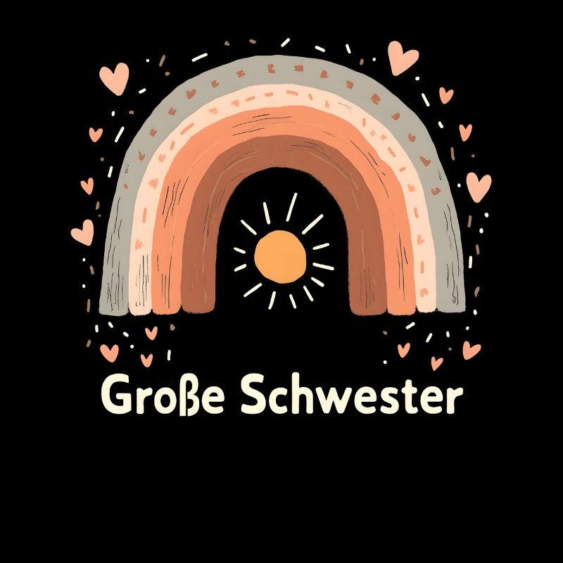Große Schwester Regenbogen Boho