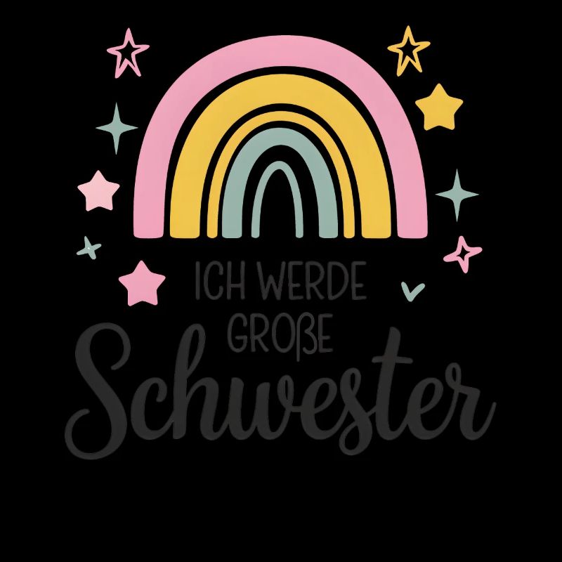 I'm going to be big sister rainbow boho