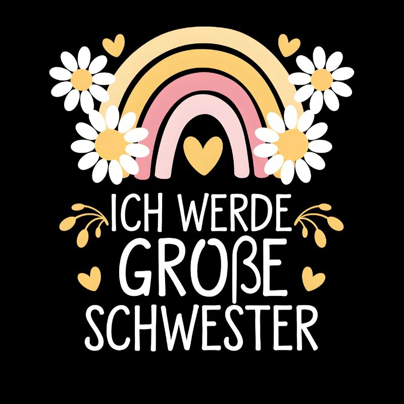 Ich Werde Große Schwester Regenbogen Boho