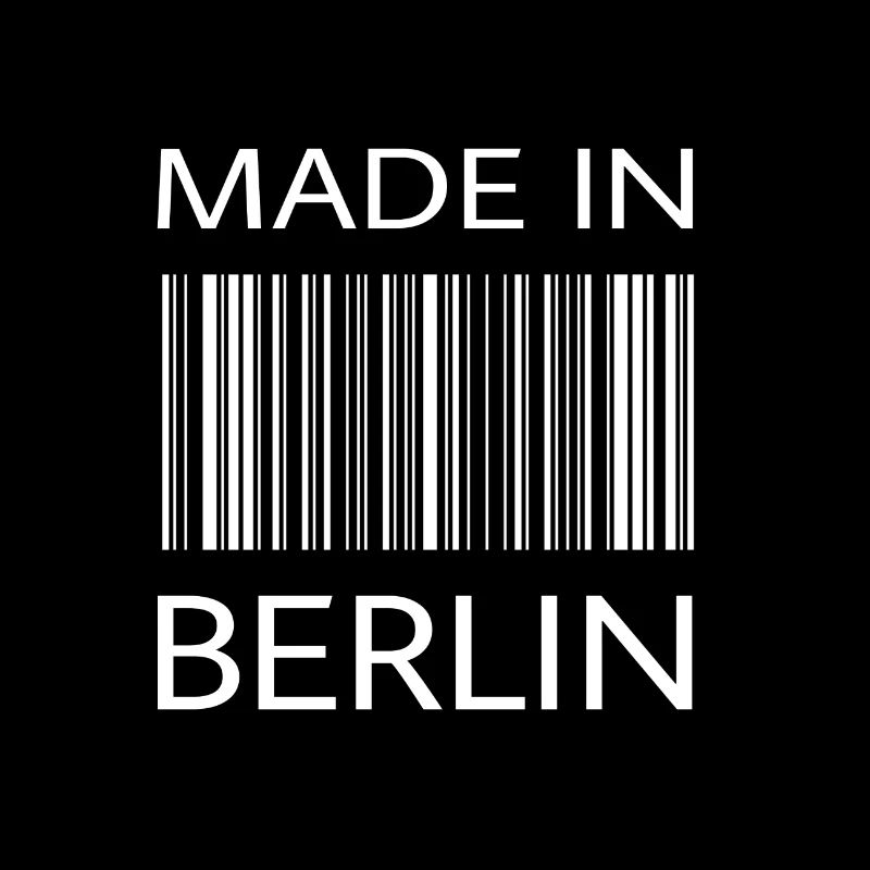 Made in Berlin Barcode | Hauptsadt Geschenk