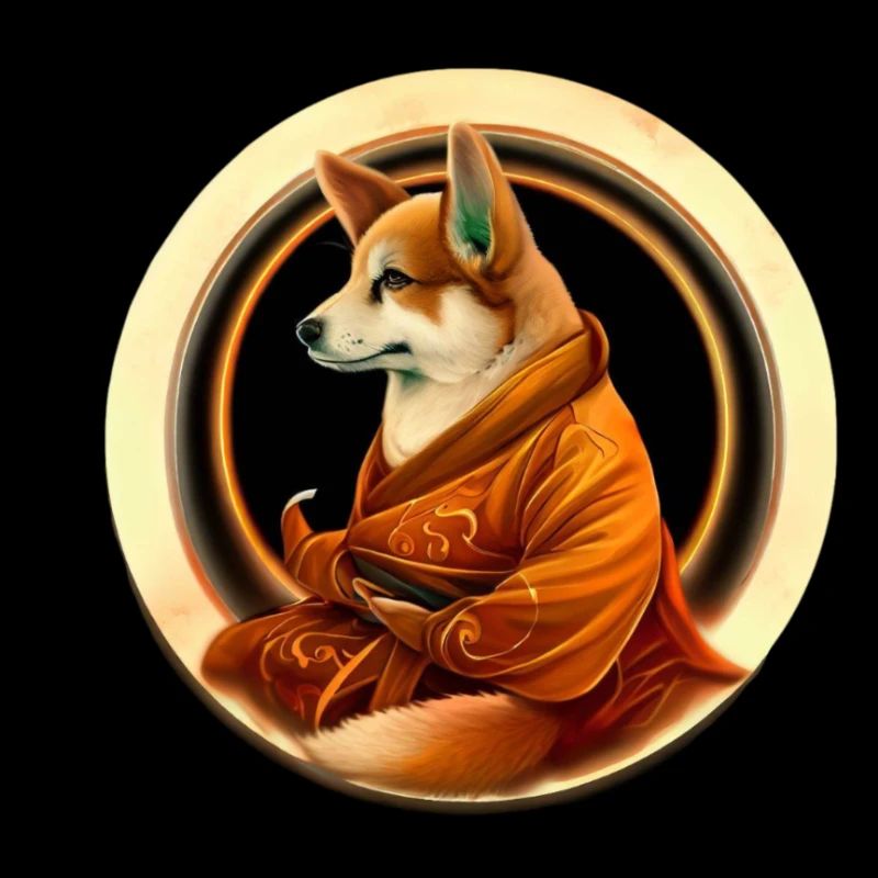 Ink & Ivory Corgi Shaolin Monk
