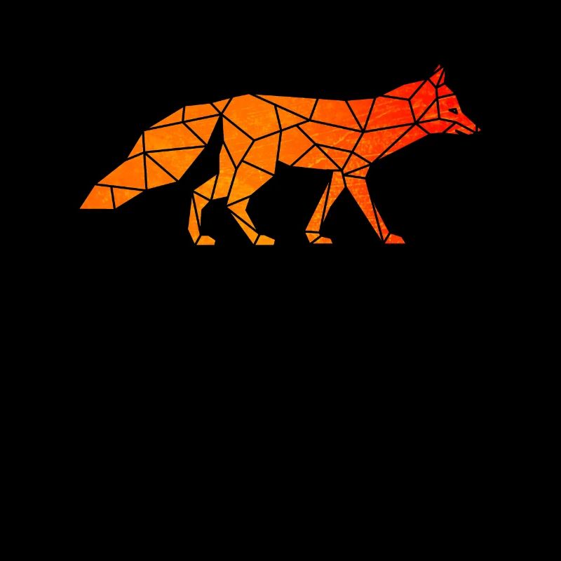 Fox foxes origami geometric