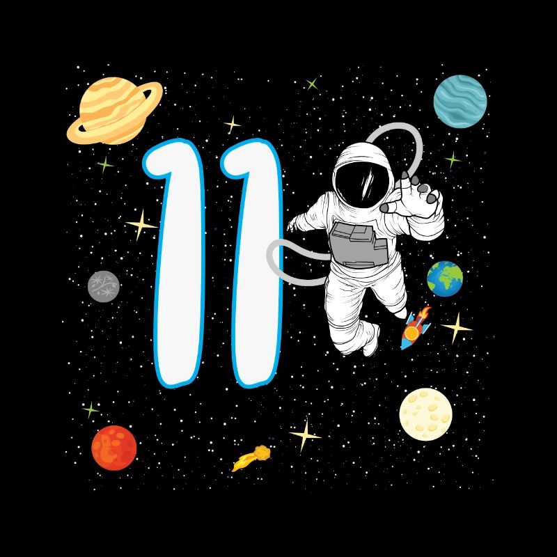 11ème anniversaire 11 ans astronaute Planète de l’espace