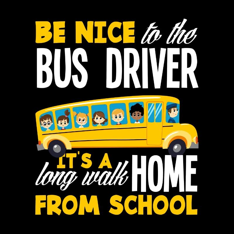 Lustiges Schulbusfahrer Schulbus Busfahrer