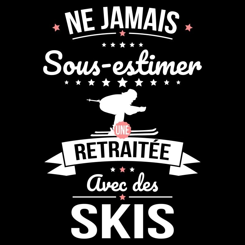 Sous-estimer une retraitée avec des skis
