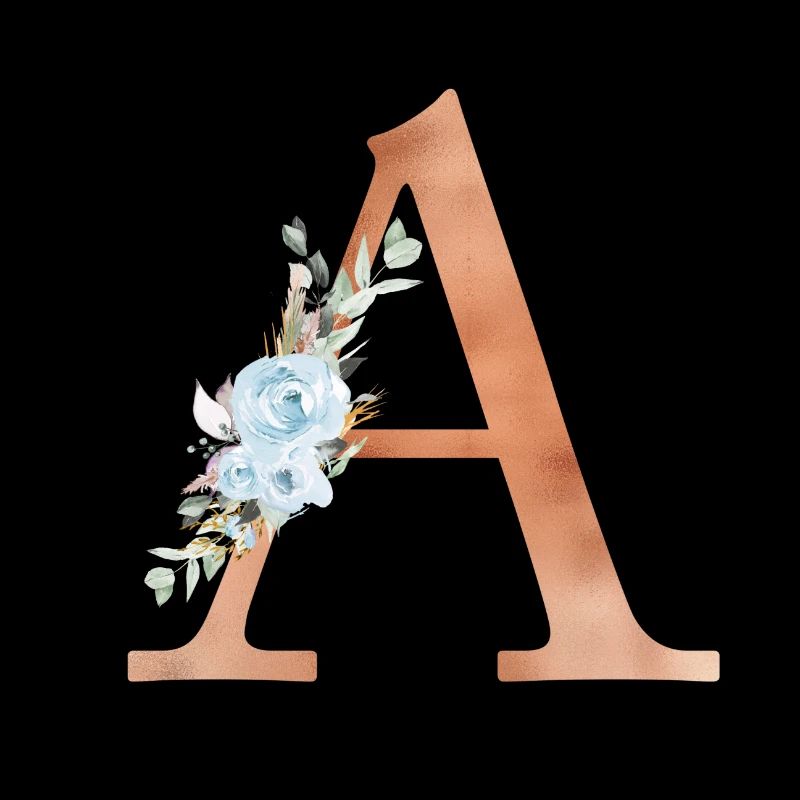 Customizable Monogram Floral H