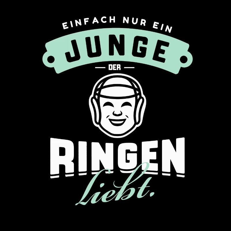 Junge, der ringen liebt