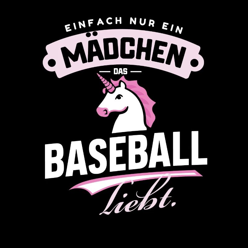 Nur ein Mädchen, das Baseball-Einhorn liebt