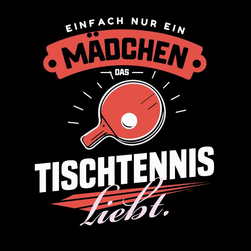 Mädchen Ping Pong Liebe Tischtennis Geschenk
