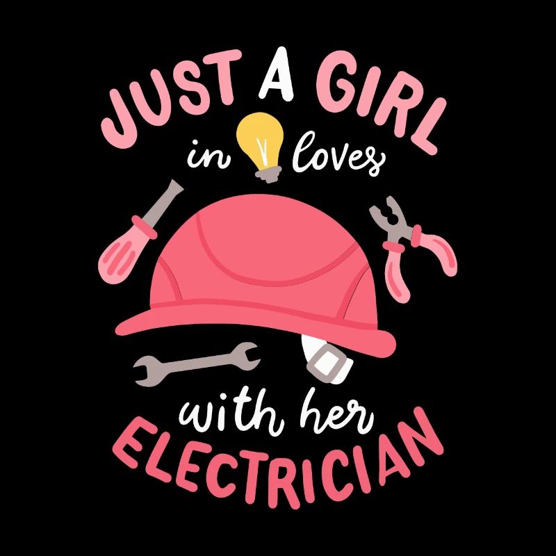 Nur ein Mädchen in der Liebe mit ihrem Elektriker