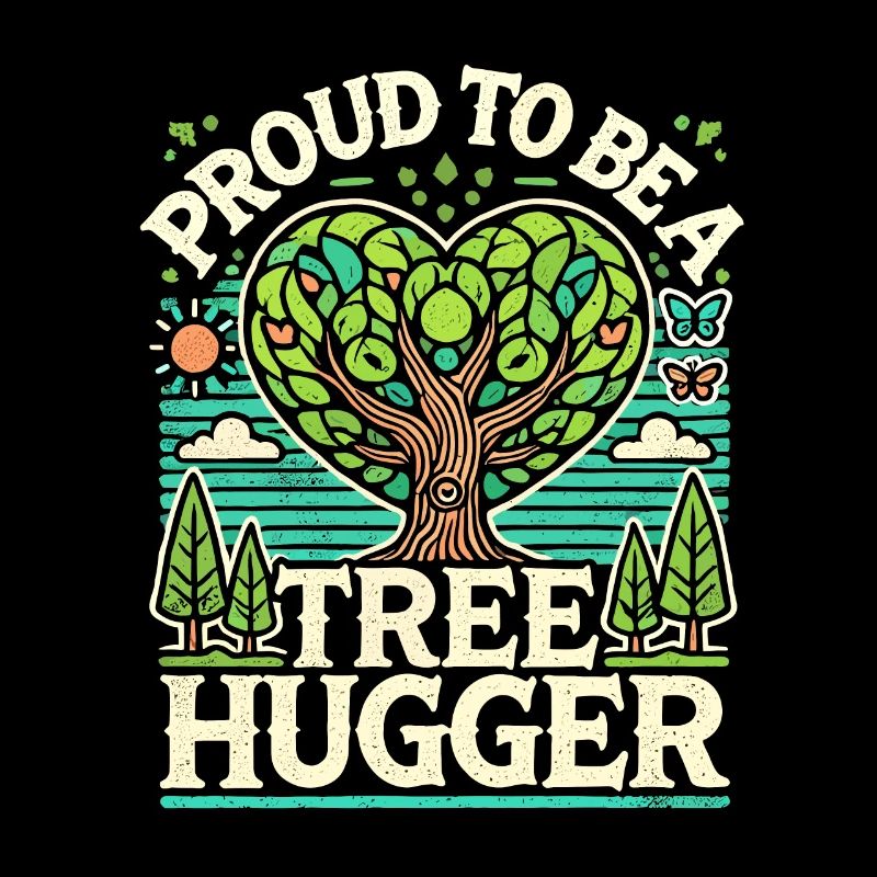 Stolz, ein Baumumarmer zu sein