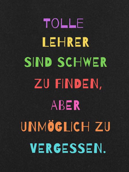 Lehrer Geschenkidee
