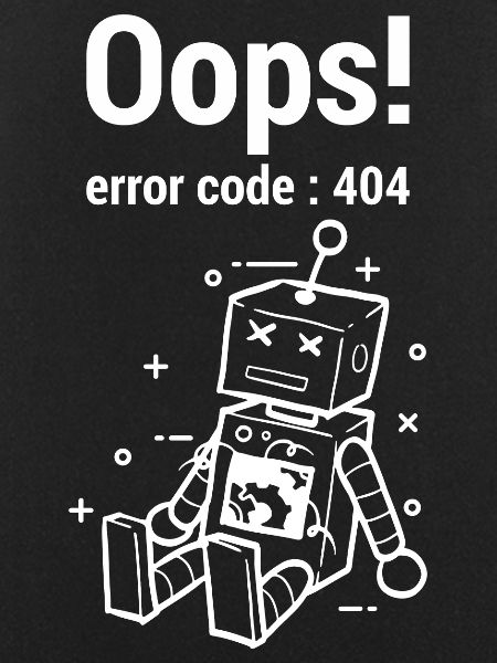 Oops Fehler 404 Grafik