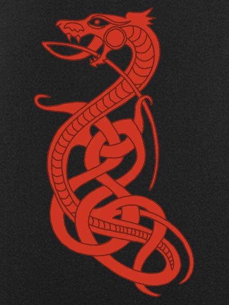 Infinite red snake