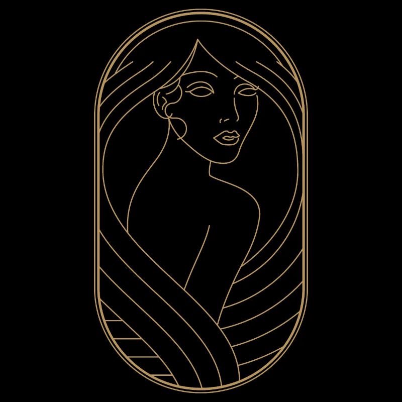 Beauty Artdeco Digital Art Prints - Objets de collection
